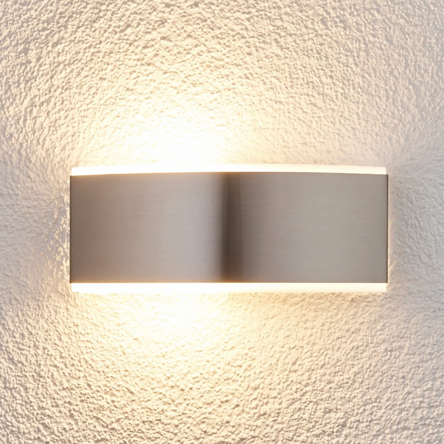 Aplique de pared Pacon de acero inoxidable para exteriores