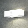 Aplique de pared solar Bilbao, blanca, altura 6 cm, sensor, arriba/abajo