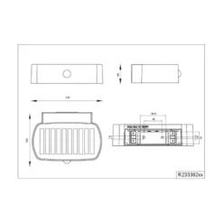 Aplique de pared solar Bilbao, blanca, altura 6 cm, sensor, arriba/abajo