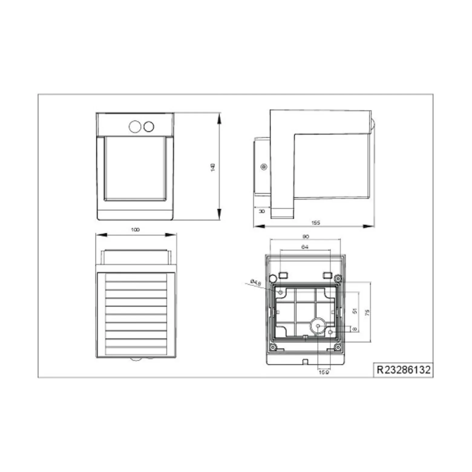 Aplique de pared solar Colombo, negro mate, altura 14 cm, sensor