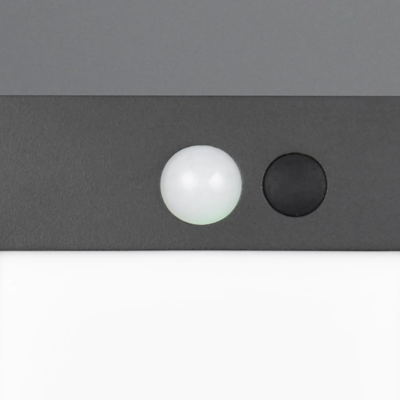 Aplique de pared solar Colombo, negro mate, altura 14 cm, sensor