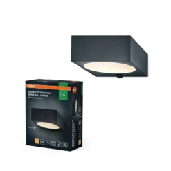 Aplique de pared solar OSRAM ENDURA STYLE DOWN, gris, sensor, IP65