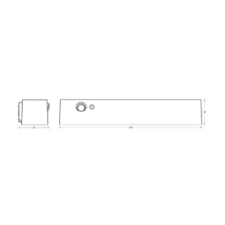 Aplique de pared solar OSRAM ENDURA STYLE SHORE, gris, sensor, IP54