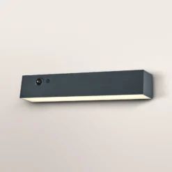 Aplique de pared solar OSRAM ENDURA STYLE SHORE, gris, sensor, IP54