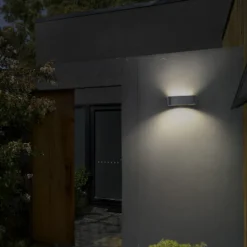 Aplique de pared solar OSRAM ENDURA STYLE UPDOWN, gris, sensor IP65