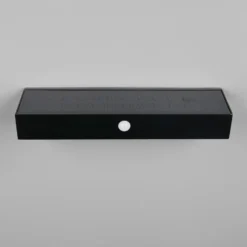 Aplique de pared solar Silves, negra, sensor, IP44