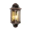 Aplique exterior 1160 aluminio fundido negro-cobre