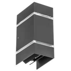 Aplique exterior Cremona efecto rayas alto 19,5cm