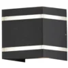 Aplique exterior Cremona efecto rayas alto 14cm