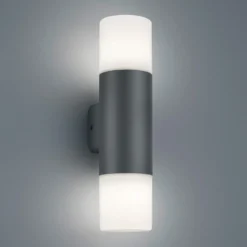 Aplique exterior Hoosic, 2 luces, antracita