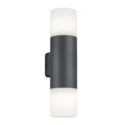 Aplique exterior Hoosic, 2 luces, antracita