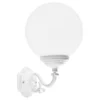 Aplique exterior 1130, pantalla esférica, blanco