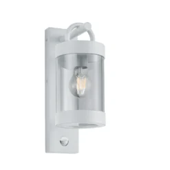 Aplique exterior Sambesi, movimiento, blanco