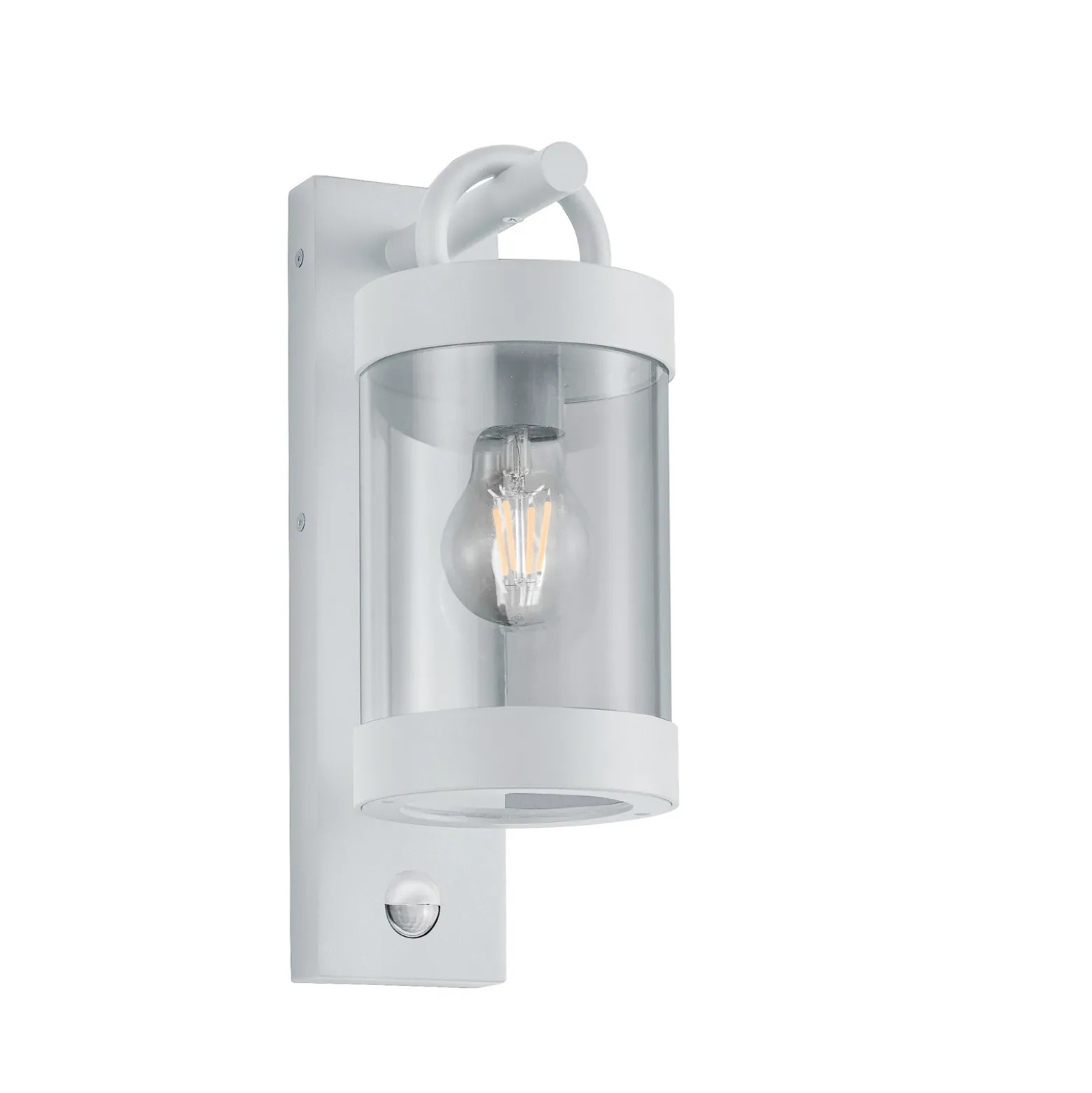 Aplique exterior Sambesi, movimiento, blanco
