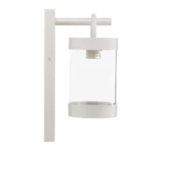 Aplique exterior Sambesi sensor crepuscular blanco