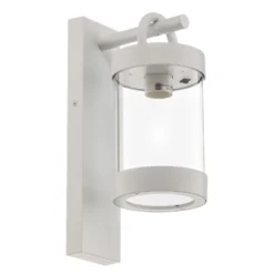 Aplique exterior Sambesi sensor crepuscular blanco