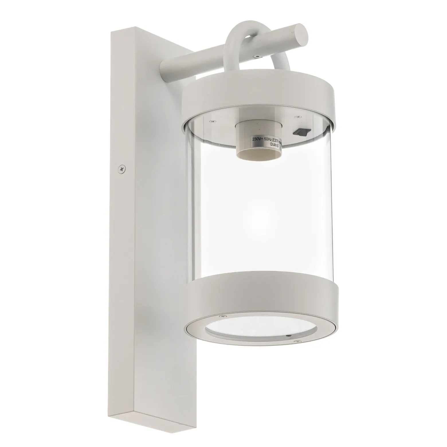 Aplique exterior Sambesi sensor crepuscular blanco