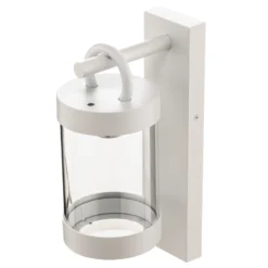 Aplique exterior Sambesi sensor crepuscular blanco