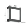 Aplique exterior sensor LED Aqua Legendo antracita