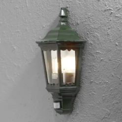 Aplique Firenze, media copa, sensor, verde