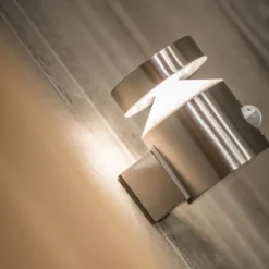 Aplique LED con sensor para exterior ENDURA STYLE CYLINDER de OSRAM, acero