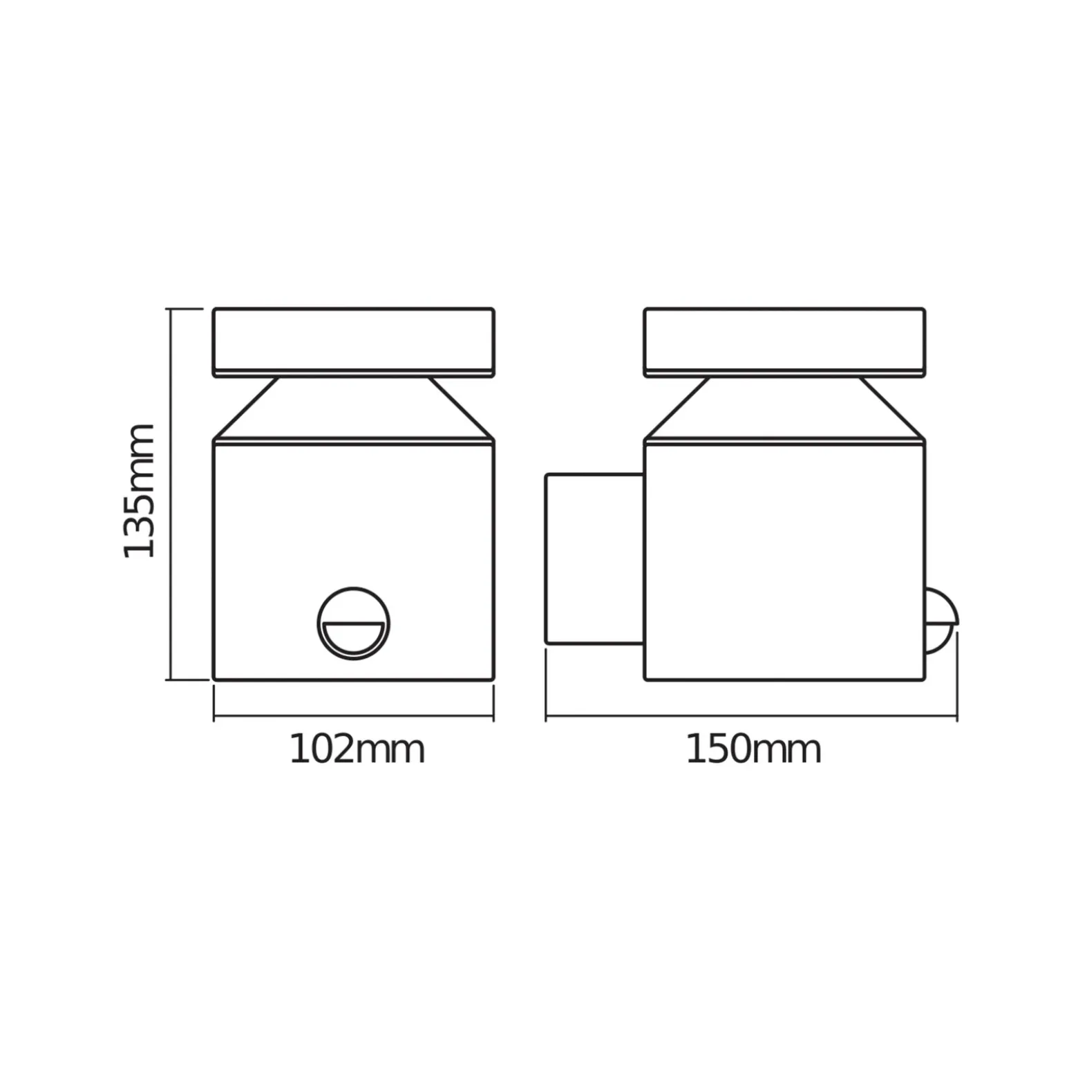 Aplique LED con sensor para exterior ENDURA STYLE CYLINDER de OSRAM, acero