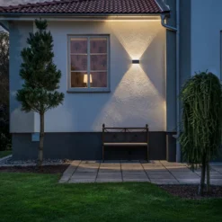 Aplique LED de exterior, antracita, 6 luces