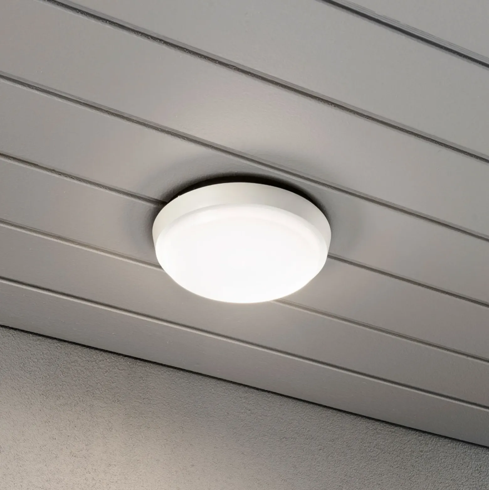 Aplique LED de exterior Cesena, redondo
