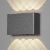 Aplique LED de exterior Chieri, 8 luces, antracita