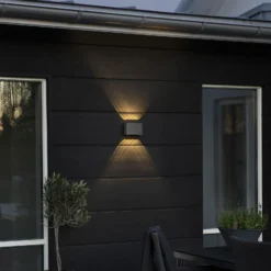 Aplique LED de exterior Chieri, 8 luces, antracita