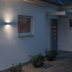 Aplique LED de exterior Chieri 11 cm blanco