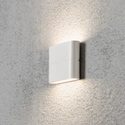 Aplique LED de exterior Chieri 11 cm blanco