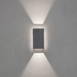 Aplique LED de exterior Cremona con luz de fondo