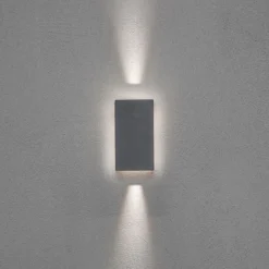 Aplique LED de exterior Cremona con luz de fondo