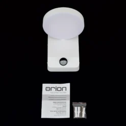 Aplique LED de exterior Hendryk con sensor, blanco
