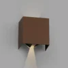 Aplique LED de exterior Olan, marrón oxidado