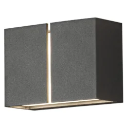 Aplique LED de exterior Pavia, gris oscuro