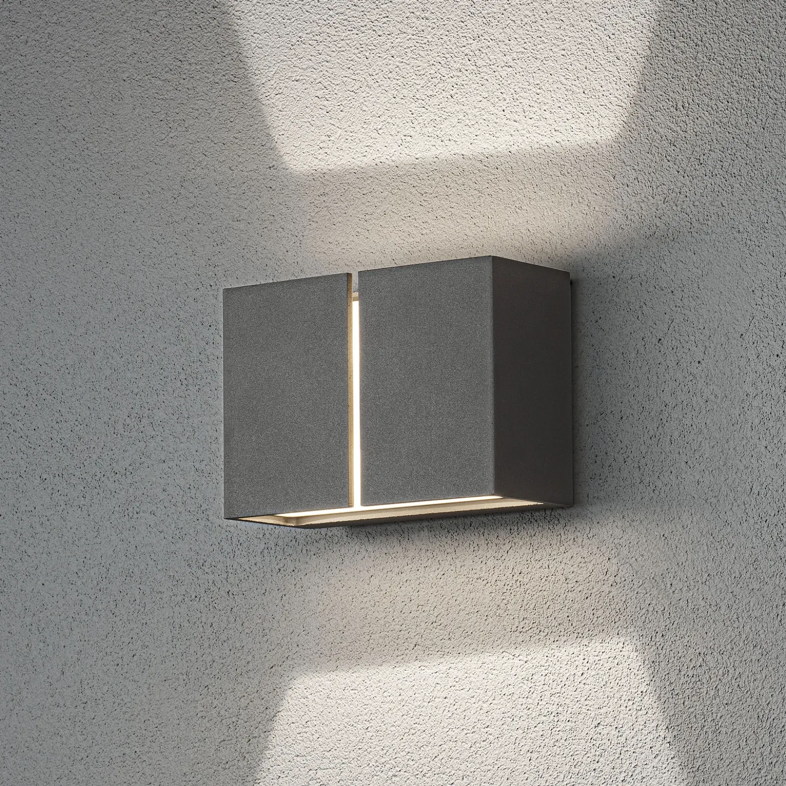 Aplique LED de exterior Pavia, gris oscuro
