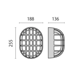 Aplique LED Eko+19/G metálico antracita 3.000K