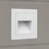 Aplique LED empotrable de Loro, blanco, ancho 8,5 cm, aluminio