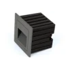 Aplique LED empotrable de Loro, antracita, ancho 8,5 cm, aluminio