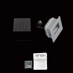 Aplique LED empotrable de Loro, antracita, ancho 8,5 cm, aluminio