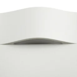 Aplique LED empotrable Lindby Alune, blanca, curvada, 8 x 8 cm, IP65