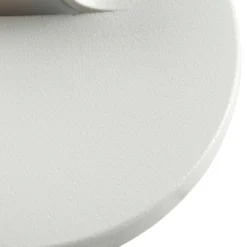Aplique LED empotrable Lindby Alune, blanco, redondo, Ø 8 cm, IP65