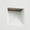 Aplique LED empotrable Lindby Alune, blanco, angular, 8 x 8 cm, IP65
