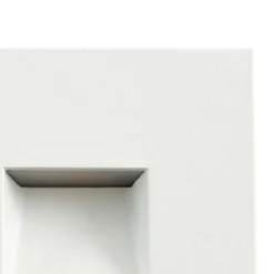 Aplique LED empotrable Lindby Alune, blanco, angular, 8 x 8 cm, IP65