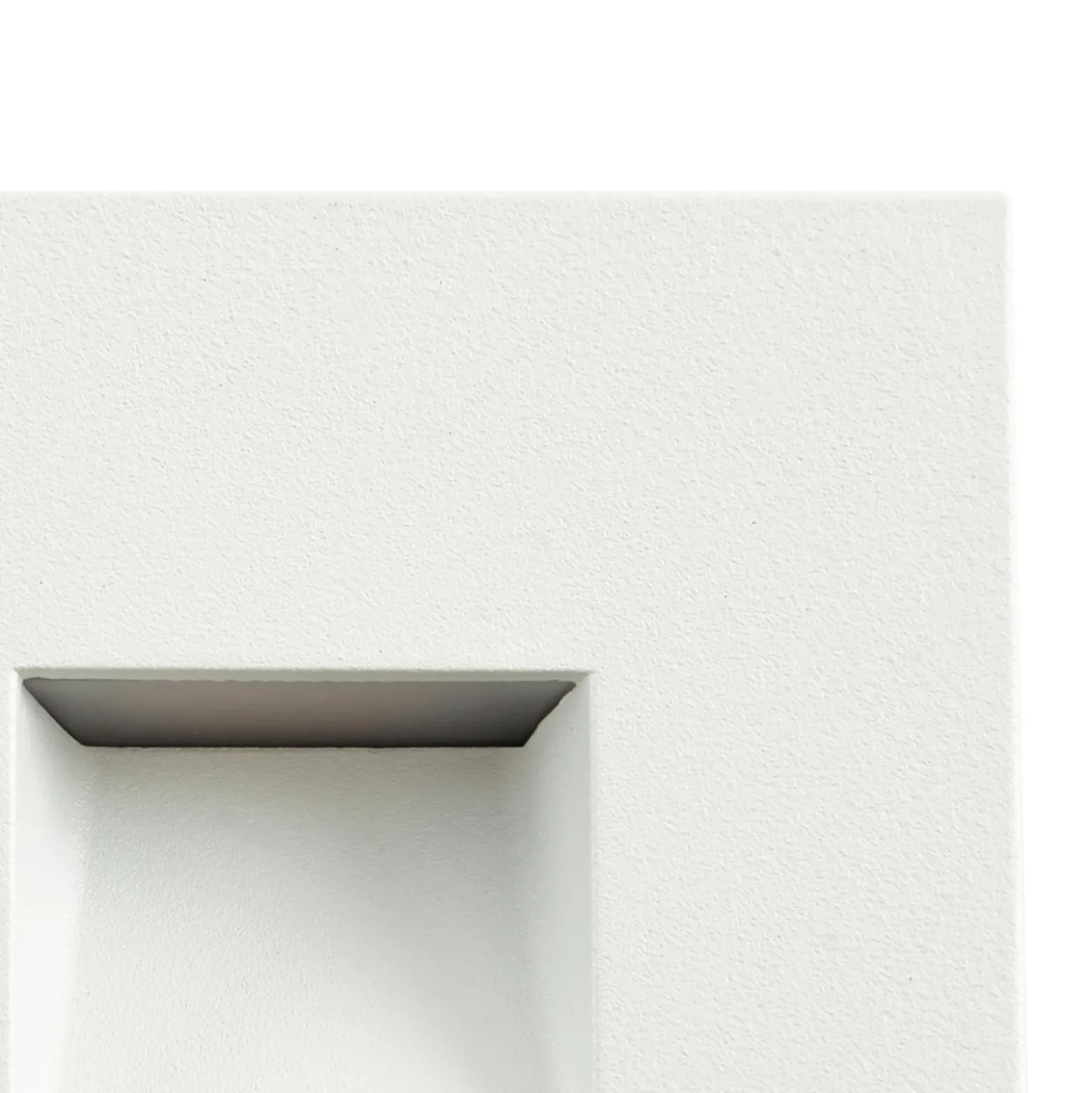 Aplique LED empotrable Lindby Alune, blanco, angular, 8 x 8 cm, IP65