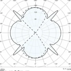 Aplique LED 303348 en gris, 4WB 3.000K
