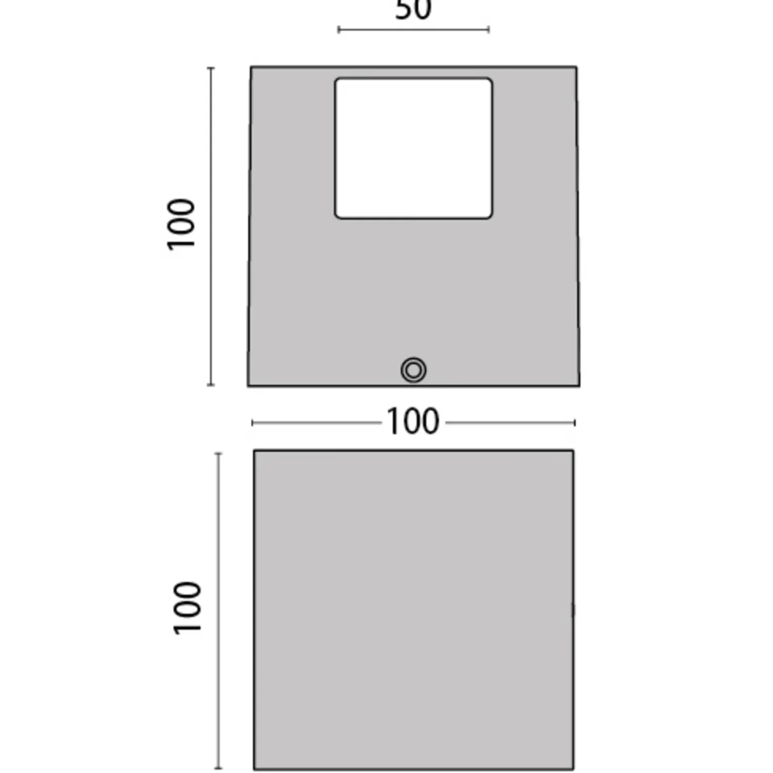 Aplique LED 303348 en gris, 4WB 3.000K
