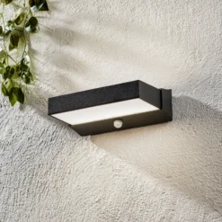 Aplique LED exterior Cuando, sensor de movimiento